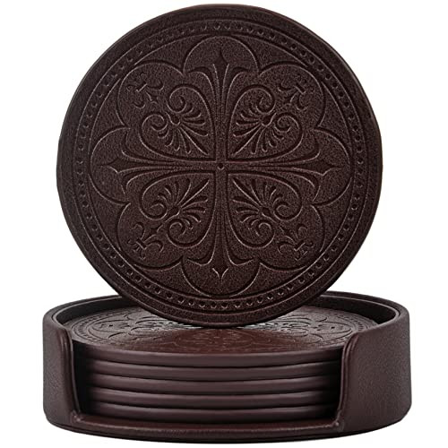 Drink coasters leather - drink, coasters,pu