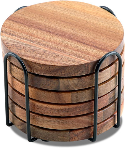 Acacia wood coasters for - wood,