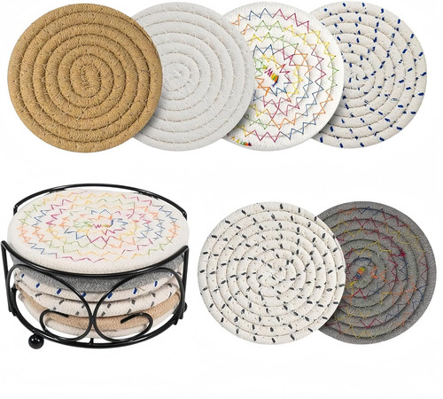 Coasters set with holder - coasters,