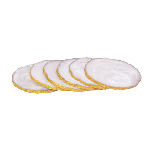Handmade resin coaster set - resin,