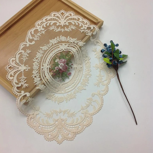 French style retro oval - retro, lace