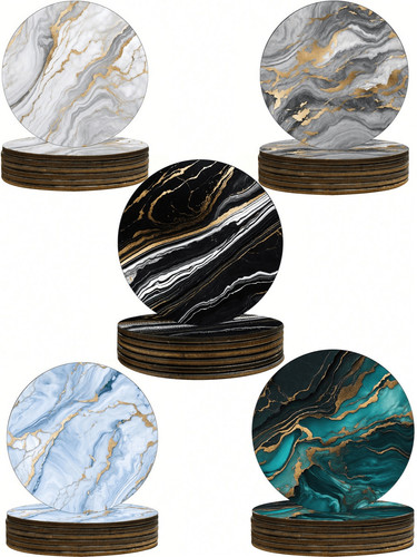 Round cork coasters set - coasters,