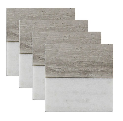 Marble coasters square - marble,