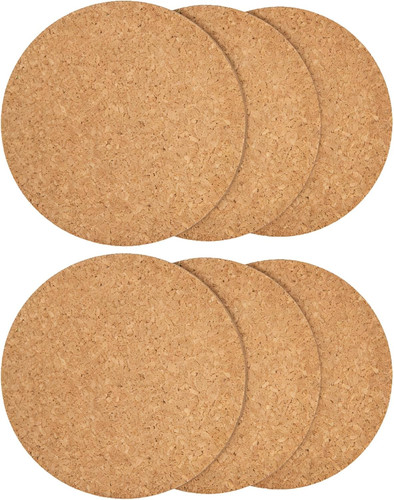 Pack natural cork coasters - pack,