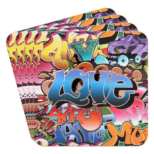 Set coasters multi design - 4,