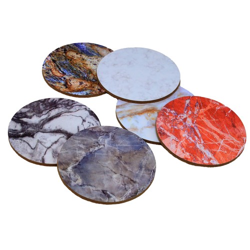 Round cork coasters - coasters, set