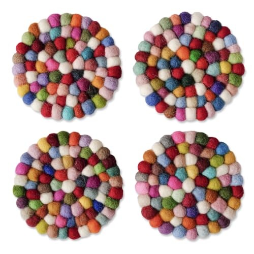 Fell ball coasters for drinks - ball,