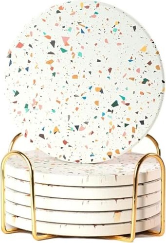 Terrazzo coasters set - coasters,