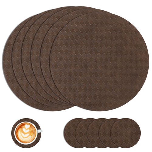 Round placemats set - round, of