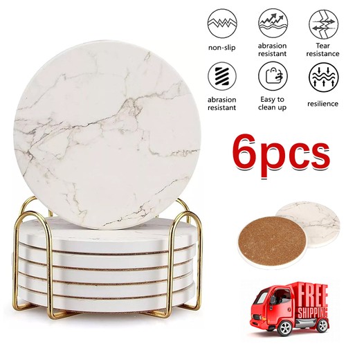 6pcs marble pattern drink - 6pcs,