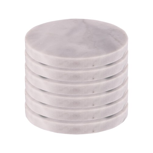 10cm marble coasters set 6 - 10cm,