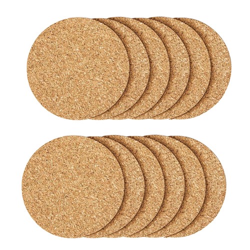 12pcs cork coasters coaster - 12pcs,
