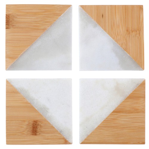 Set coasters wooden - of,